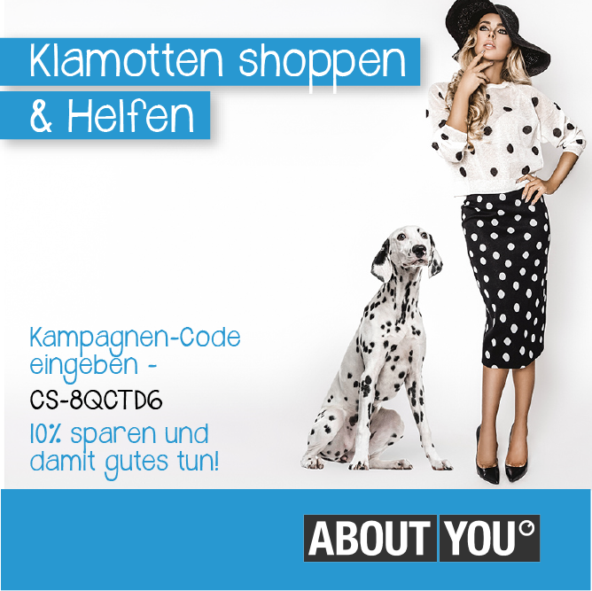 AbOUT You - Klamotten Shoppen &Helfen - Kampagnnencode: CS-8QCTD6