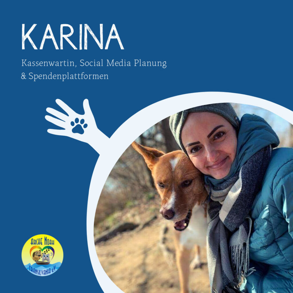 Karina, Kassenwartin, Social Media Planung und Spendenplattformen